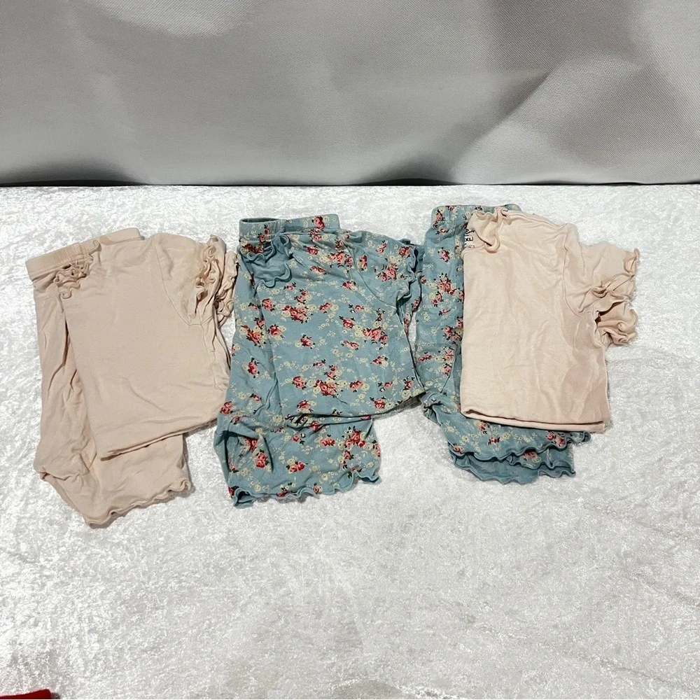 Vaenait Baby Pajama Bundle Lot 6 Pieces Size 120 (XL) 6-7 Years Old Girls Soft